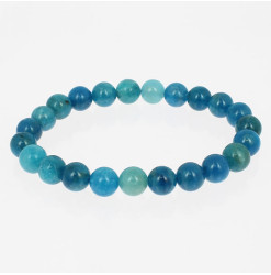 bracelet perles apatite bleue