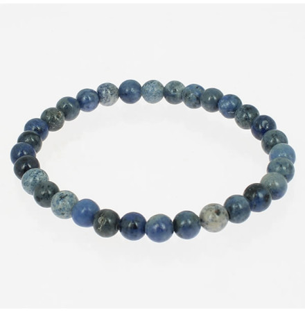 bracelet dumortierite perles