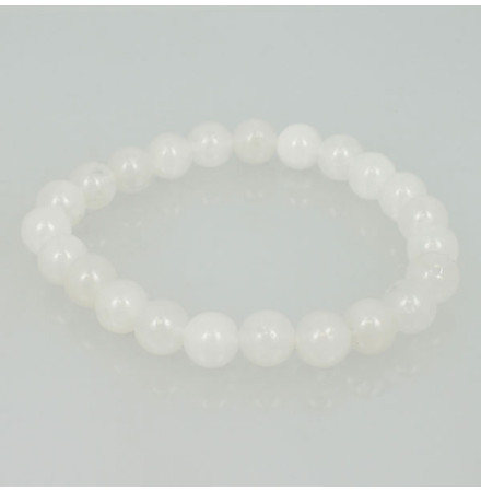 jade blanc bracelet perles de pierre