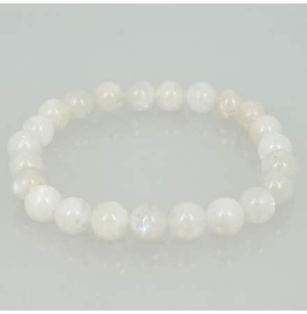 bracelet pierre de lune blanche