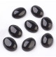 obsidienne noire cabochon ovale