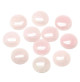 quartz rose cabochon rond