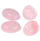 cabochon quartz rose ovale