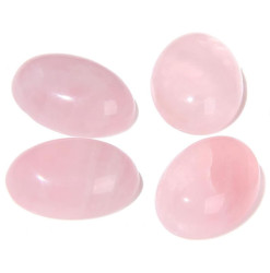 cabochon quartz rose ovale