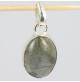 pendentif unique labradorite et argent