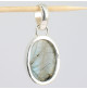 pendentif unique en labradorite sur argent