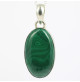 pendentif malachite et argent pièce unique