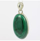 pendentif argent cabochon malachite