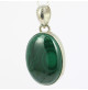 pendentif argent pierre malachite