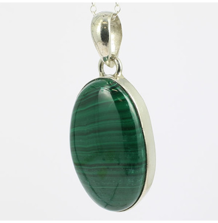 pendentif unique de malachite