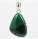 pendentif malachite en argent