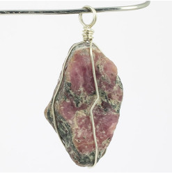 pendentif rubis et argent authentics