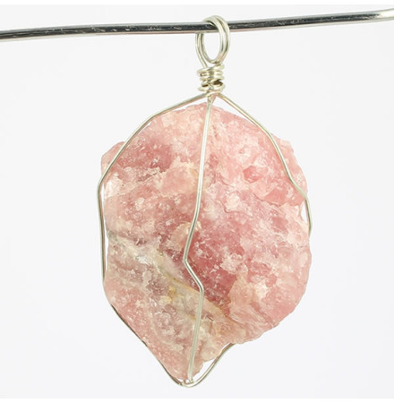 pendentif rhodochrosite brute