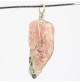 rhodochrosite brute pendentif argent