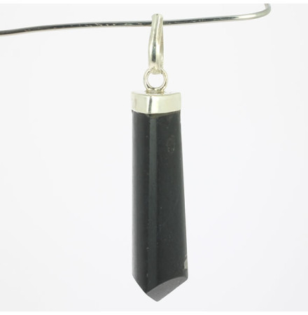 tourmaline noire pendentif argent