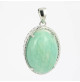 pendentif amazonite et argent