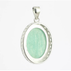 pendentif just un s amazonite