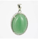 pendentif aventurine verte et argent