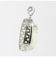 pendentif howlite sur argent