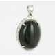 obsidienne oeil céleste pendentif argent