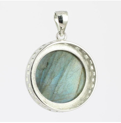 pendentif argent pierre labradorite