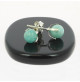 puces oreilles argent perles amazonite