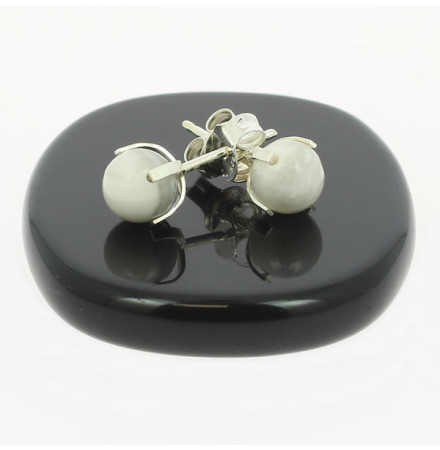 howlite puces oreilles argent