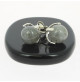 puces oreilles argent et perle labradorite