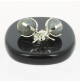 labradorite puces oreilles argent perla