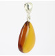 pendentif ambre et argent