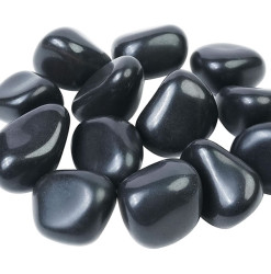 pierre roulée agate noire