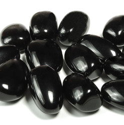 obsidienne noire pierre roulée