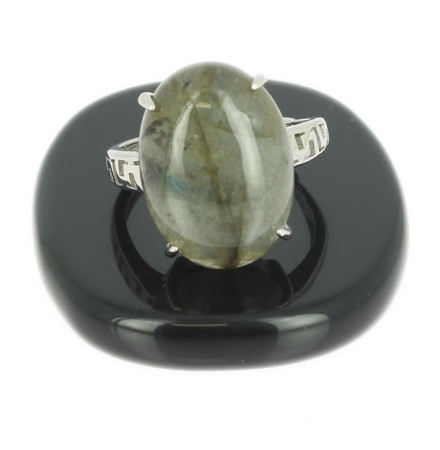 labradorite bague argent just un s