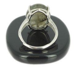 bague labradorite et argent