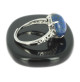 bague lapis lazuli sur argent