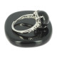 obsidienne oeil céleste bague argent