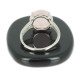 quartz rose bague en argent