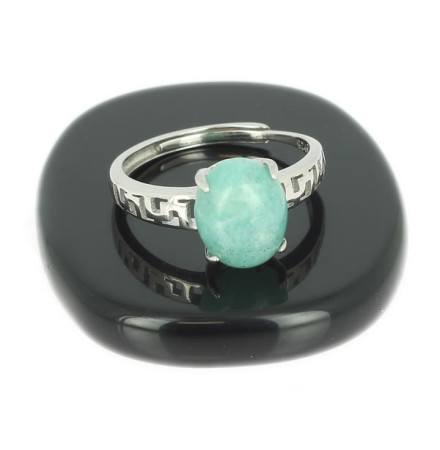 amazonite bague argent