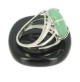 bague aventurine et argent