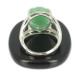 bague argent et aventurine trendy limited