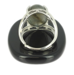 bague argent pierre labradorite