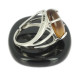 bague oeil de tigre sur argent