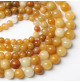 perles aventurine jaune naturelle