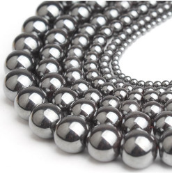 perled hématite argent