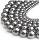 perles en hématite argent