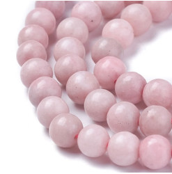 perles en opale rose naturelle