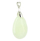 pendentif argent et goutte de jade de chine