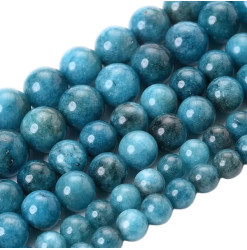apatite bleue perles lisses