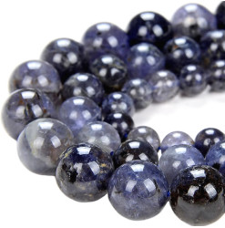 iolite perles naturelles