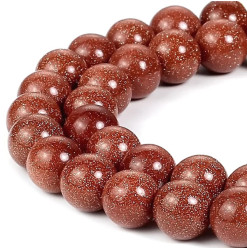 goldstone rouge perles